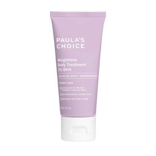 Paula's Choice Weightless Body Treatment 2% BHA, Salicylic Acid & Chamomile Lotion Exfoliant, Moisturizer for Keratosis Pilaris (KP) Prone Skin & Clogged Pores, Fragrance-Free & Paraben-Free