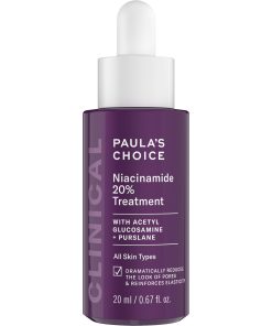 Paula's Choice CLINICAL 20% Niacinamide Vitamin B3 Concentrated Face Serum, Anti-Aging Serum for Face, Treatment for Discoloration & Minimizing Large Pores, Fragrance-Free, 0.67oz