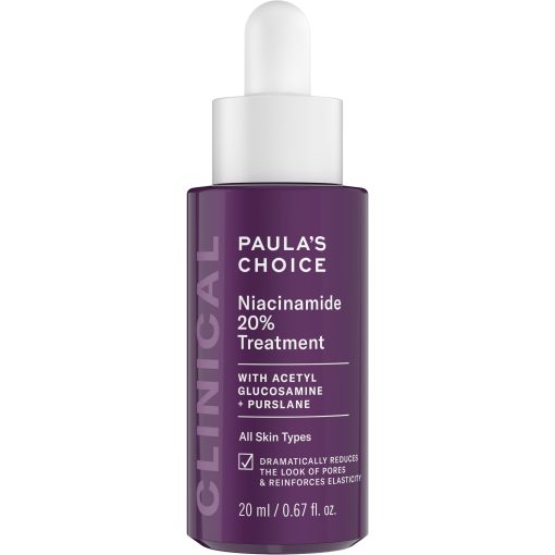 Paula's Choice CLINICAL 20% Niacinamide Vitamin B3 Concentrated Face Serum, Anti-Aging Serum for Face, Treatment for Discoloration & Minimizing Large Pores, Fragrance-Free, 0.67oz