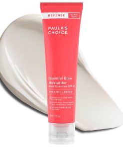 Paula's Choice DEFENSE Essential Glow Mineral Moisturizer SPF 30 with Kiwi Extract, Vitamin C & E, Niacinamide, Argan Oil & Resveratrol, Radiant Dewy Finish, 2 Oz Tube