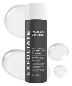 Paulas Choice--SKIN PERFECTING 2% BHA Liquid Salicylic Acid Exfoliant--Facial Exfoliant for Blackheads, Enlarged Pores, Wrinkles & Fine Lines, 4 oz Bottle