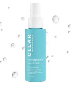 Paula's Choice CLEAR Exfoliating Back & Body Acne Spray, Bacne Spray with 2% BHA Salicylic Acid Back Acne Treatment for Clogged Pores, Blackheads & Breakouts, Alcohol-Free, Fragrance-Free, 4 Fl Oz