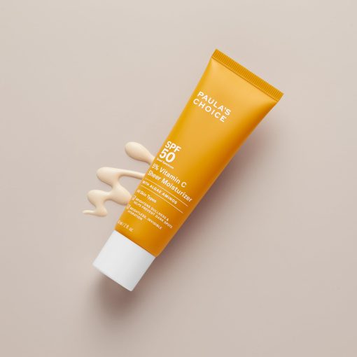Paula's Choice 5% Vitamin C Sheer Sunscreen for Face, SPF 50 Face Sunscreen, Moisturizing, Lightweight Invisible, Prevents Dark Spots, No Cast, All Skin Types, UVA/UVB Protection, Fragrance-Free, 2oz - Image 3