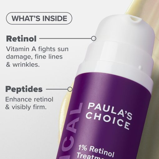 Paula's Choice CLINICAL 1% Retinol Treatment with Peptides, Vitamin C & Licorice Extract, Firming Cream for Face, Anti-Aging & Wrinkles, Fragrance Free, 1 Fl Oz - Image 4