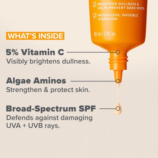 Paula's Choice 5% Vitamin C Sheer Sunscreen for Face, SPF 50 Face Sunscreen, Moisturizing, Lightweight Invisible, Prevents Dark Spots, No Cast, All Skin Types, UVA/UVB Protection, Fragrance-Free, 2oz - Image 5