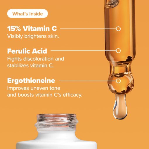 Paula's Choice BOOST C15 Super Booster, 15% Vitamin C Serum for Face, Face Serum with Vitamin E & Ferulic Acid for Discoloration & Glow, Fragrance-Free, 0.67 Fl Oz - Image 4